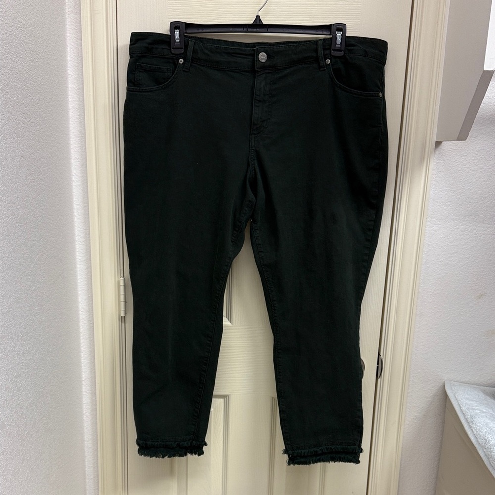 LOFT Green Ankle Jeans